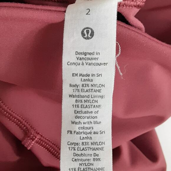Lululemon Fast and Free High Rise Tight 7/8 Non Reflective 7 Pocket Full Women 2 - Picture 6 of 9